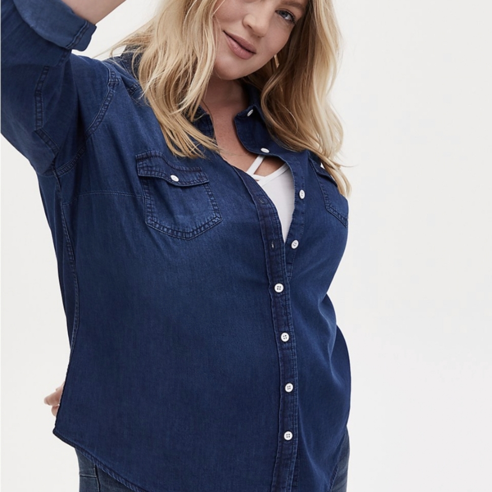 Torrid Denim Shirt - BNWT - Size 2